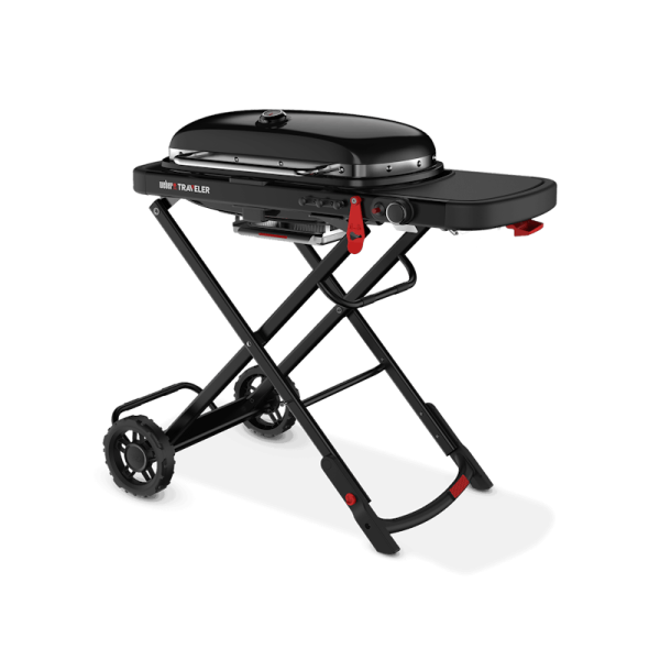 Гриль газовый Weber Traveler Stealth Edition 9013075, черный, портативный Гриль газовый Weber Traveler Stealth Edition 9013075, черный, портативный