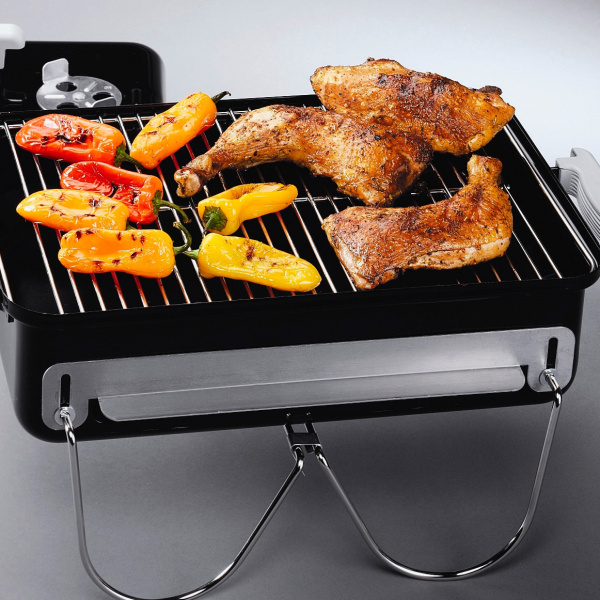 Гриль угольный Weber Go-Anywhere 1131004, черный Гриль угольный Weber Go-Anywhere 1131004, черный