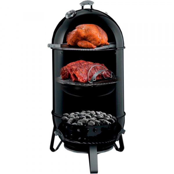Коптильня Weber Smokey Mountain Cooker 47 721004, черный Коптильня Weber Smokey Mountain Cooker 47 721004, черный