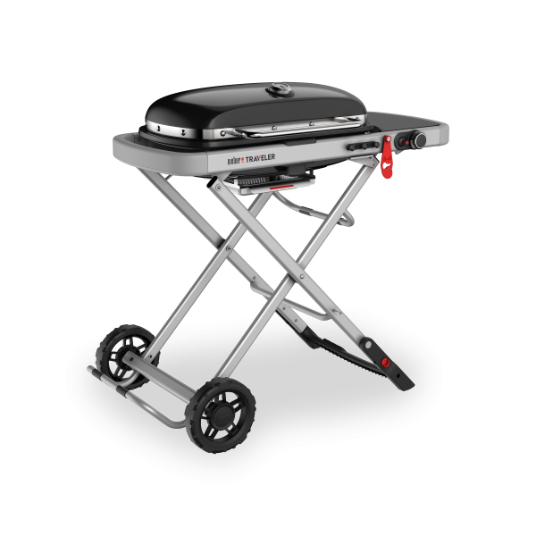 Гриль газовый Weber Traveler 9010021, черный, портативный Гриль газовый Weber Traveler 9010021, черный, портативный