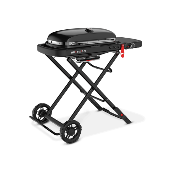 Гриль газовый Weber Traveler Stealth Edition 9013075, черный, портативный Гриль газовый Weber Traveler Stealth Edition 9013075, черный, портативный